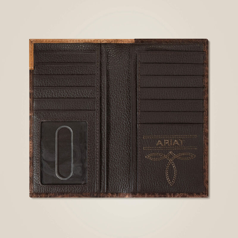 Ariat Alligator Rodeo Wallet & Checkbook Cover