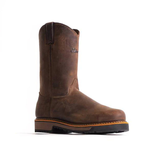 Silverado Men's Boots - Wellington Oil Brown Shipyard