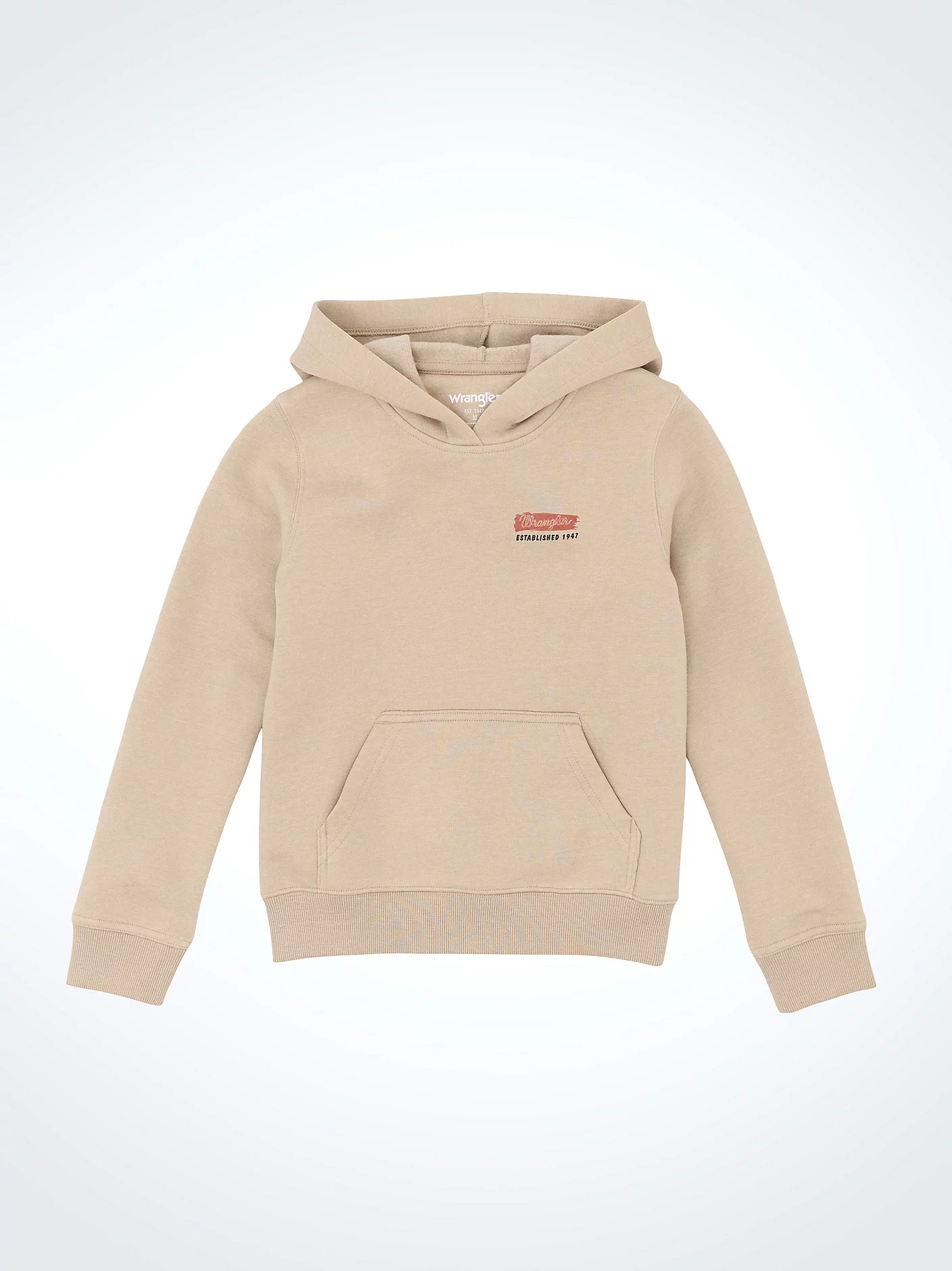 Wrangler Boy's Long Live Cowboys Beige Pullover Hoodie