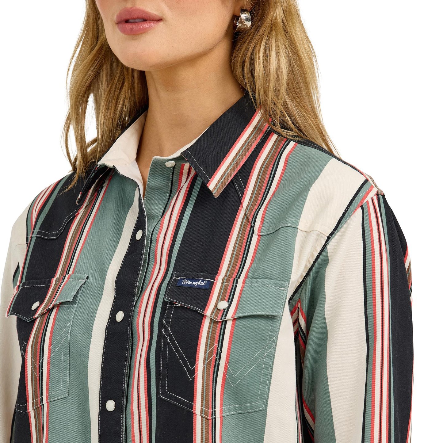 Wrangler Women's Punchy Brushpopper - Multi Stripes