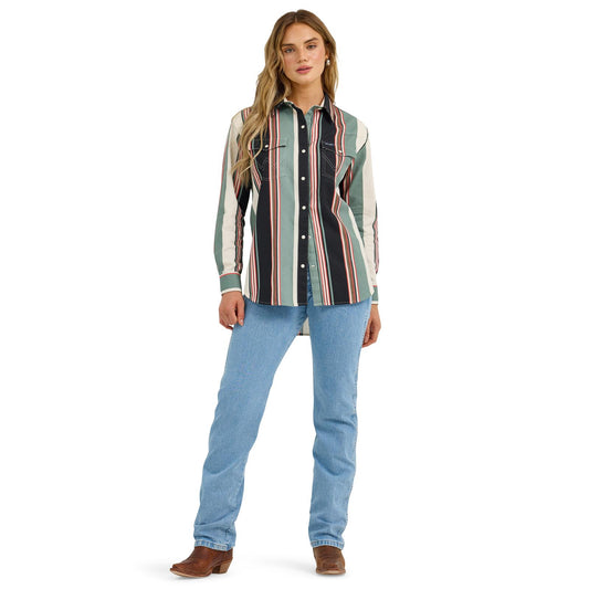 Wrangler Women's Punchy Brushpopper - Multi Stripes