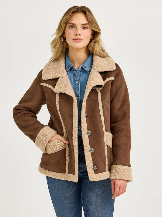 Wrangler Retro Women's Faux Shearling Barn Coat