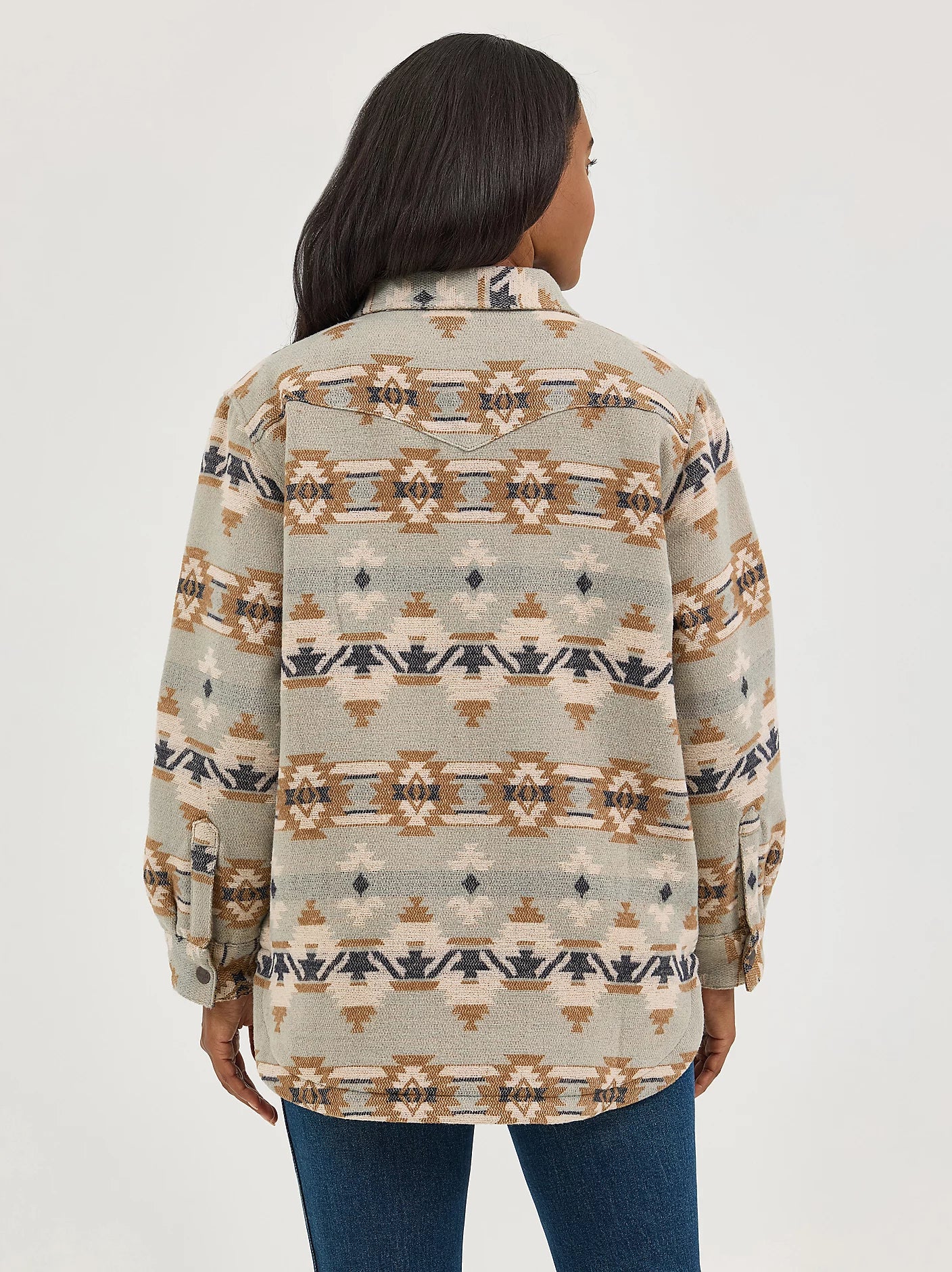 Wrangler Retro Women's Quilt Lined Jacquard Shacket