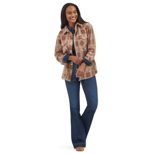 Wrangler Women's Boyfriend Shirt Jacket