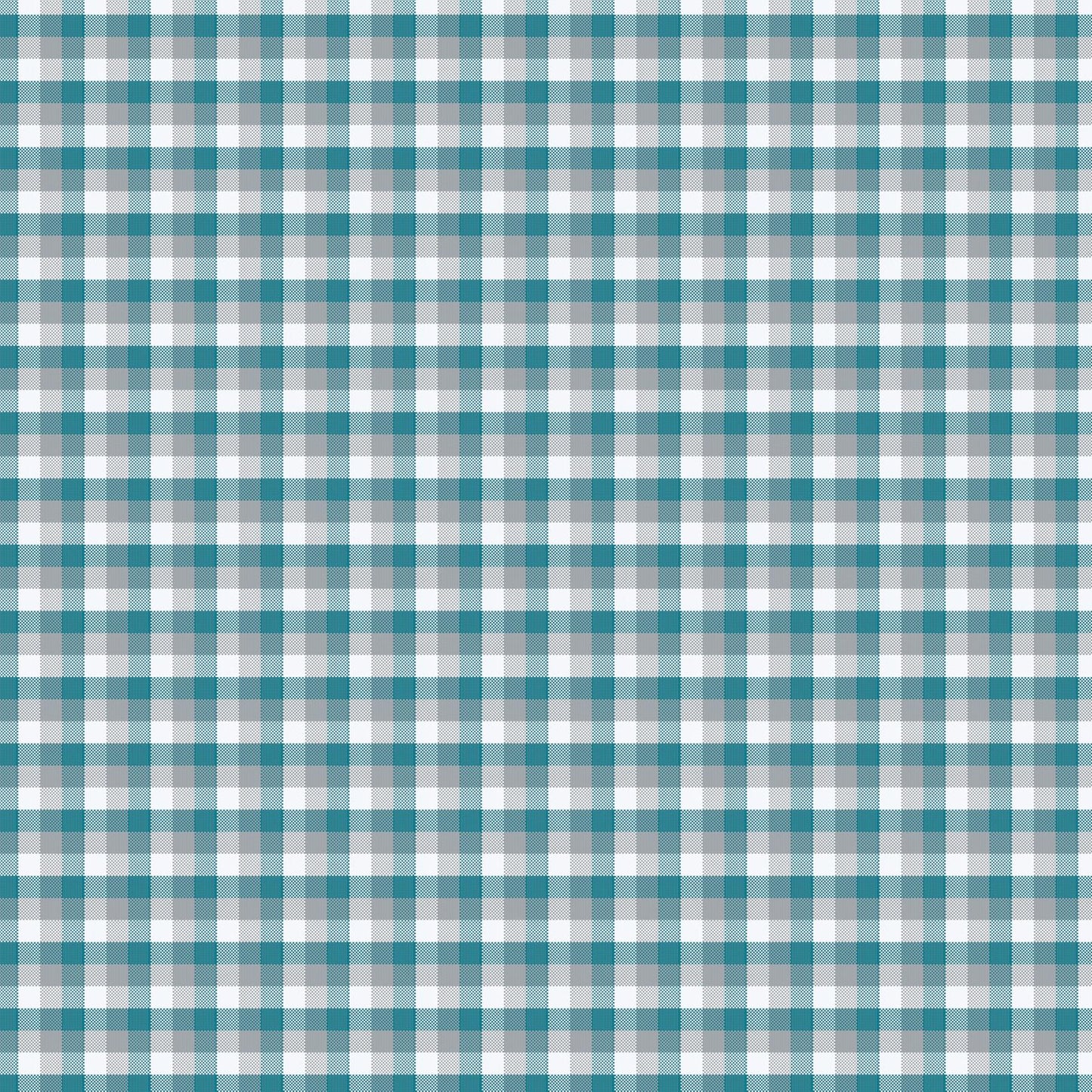 Wrangler Men's Short Sleeve Riata Classic Fit Western Shirt - Turquoise & Gray Plaid