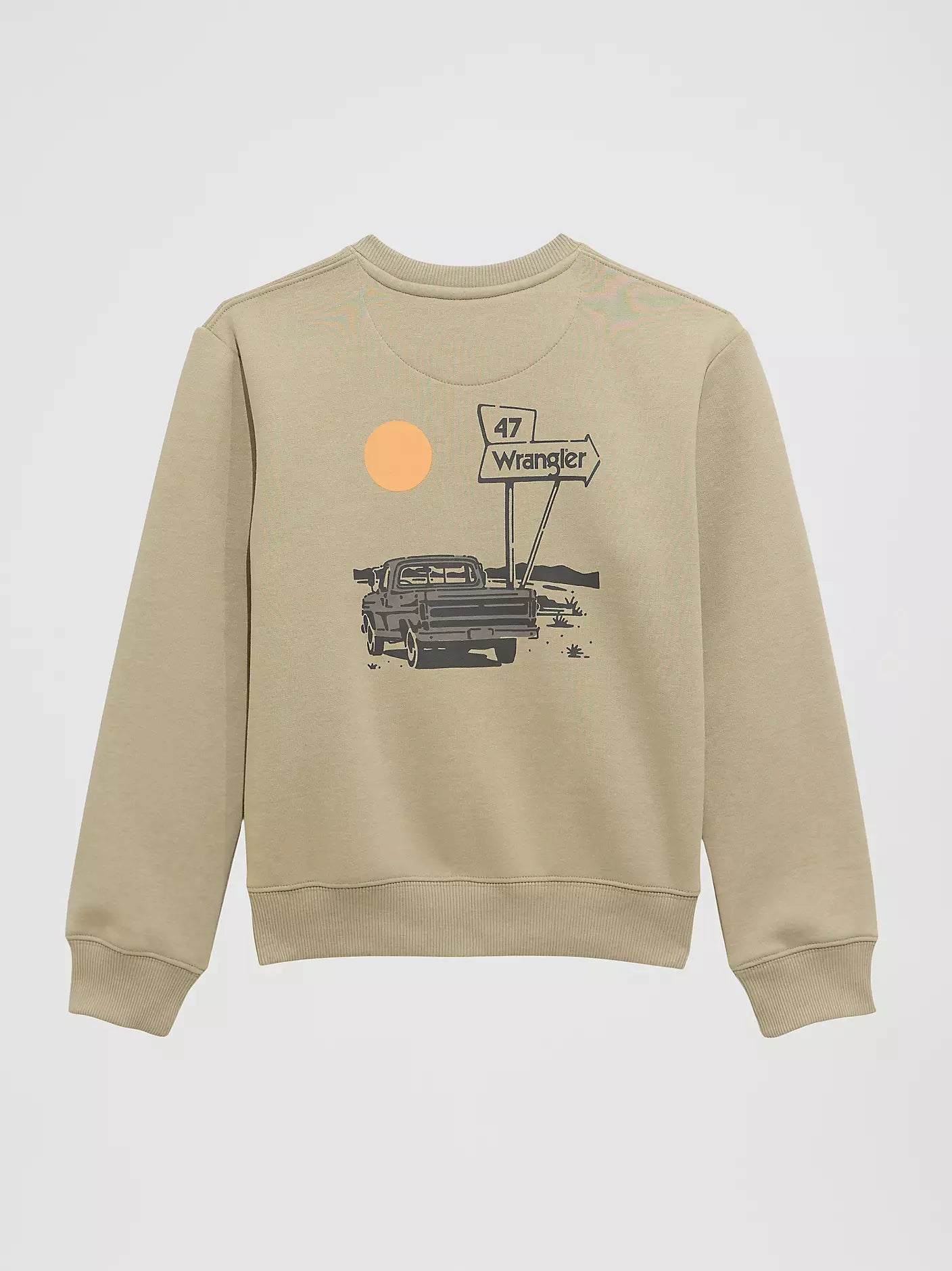 Wrangler Boy's Graphic Pullover Beige Sweatshirt