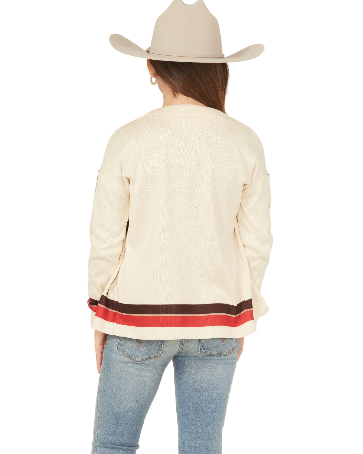 Cruel Girls Girls' Rodeo Novelty Cream Cardigan