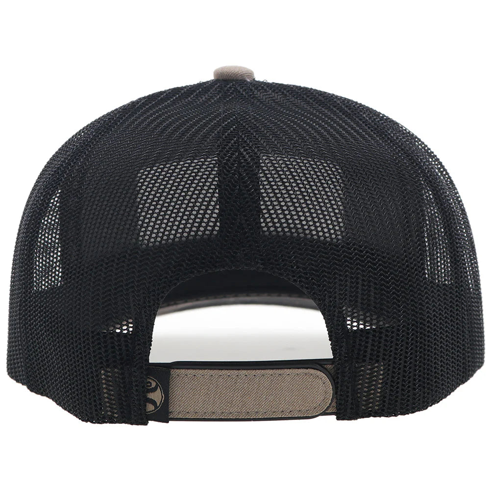 Hooey Ball Cap "Rank Stock" Hooey Hat Tan/Black with White and Black Patch