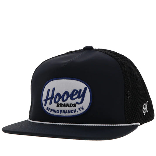 Hooey Ball Cap "Local" Hat Navy/Black with Navy and White Patch
