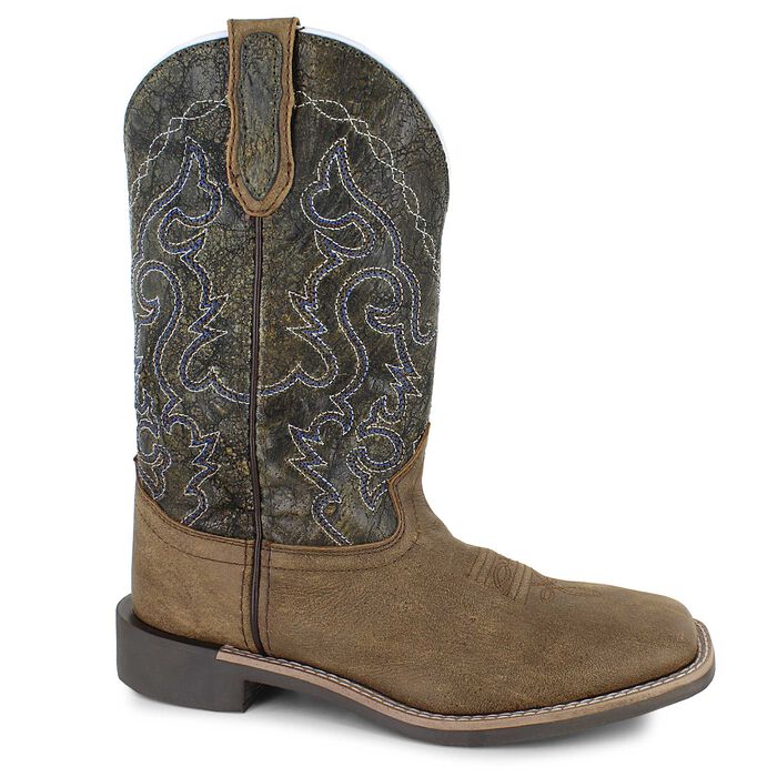 Smoky Mountain Children's Odessa Brown Distress & Vintage Charcoal Boots