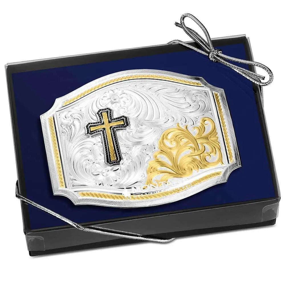 Montana Silversmiths The Horseman Buckle with Cross