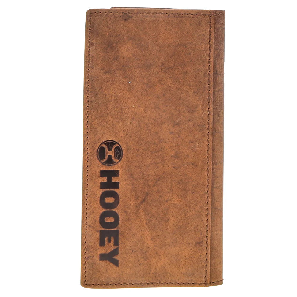 Hooey "Ranger" Tan with Boot Stitch Filigree Rodeo Wallet with Ivory, Brown and Red Accents