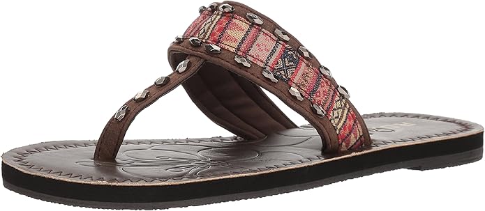 Roper Women's Debbie Brown Flip-Flop Sandals