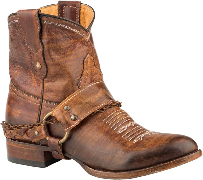 Roper Women's Brown Selah Booties Round Toe