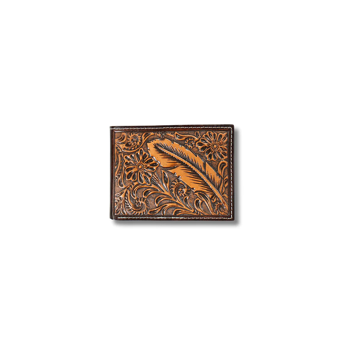 Ariat Bi-Fold Feather Embossed
