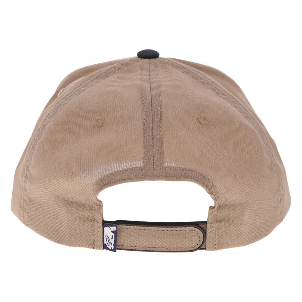 Hooey Ball Cap Bad Company Tan and Blue with Skull Embroidered Logo