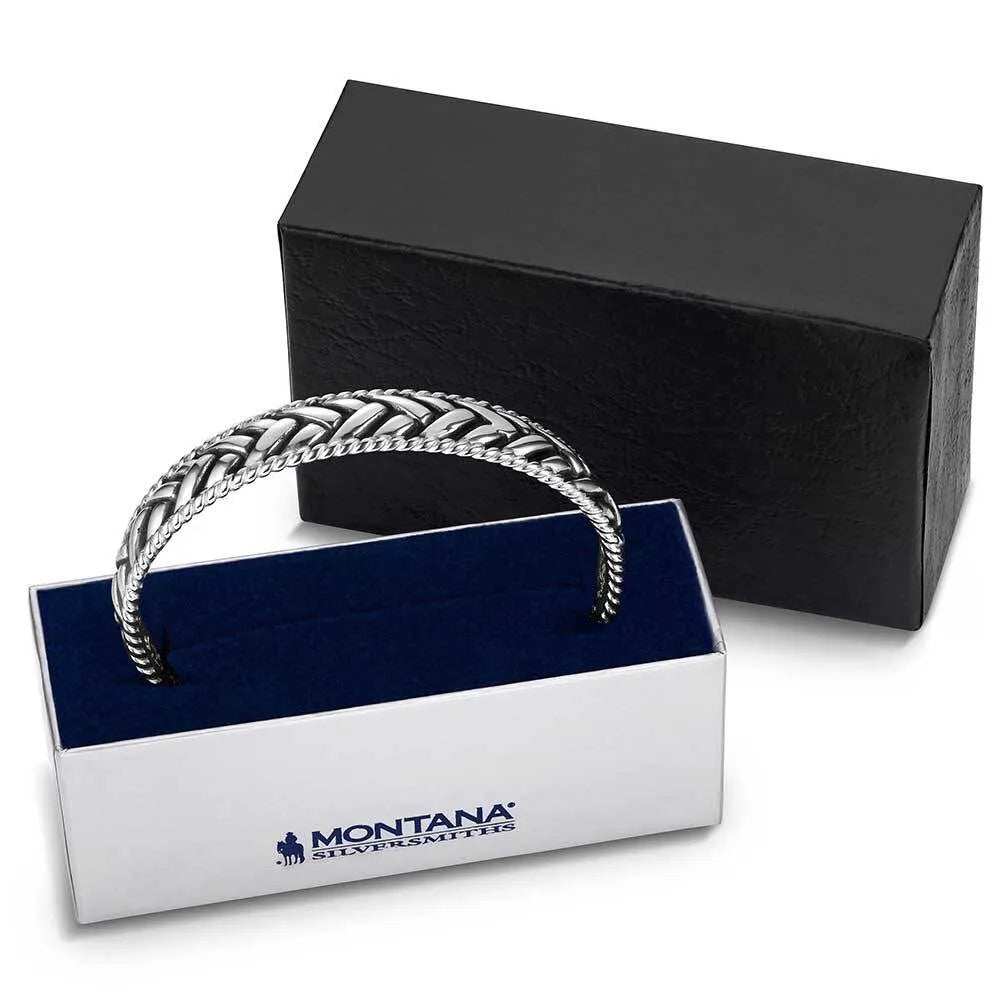 Montana Silversmiths Midnight Weave Cuff Bracelet