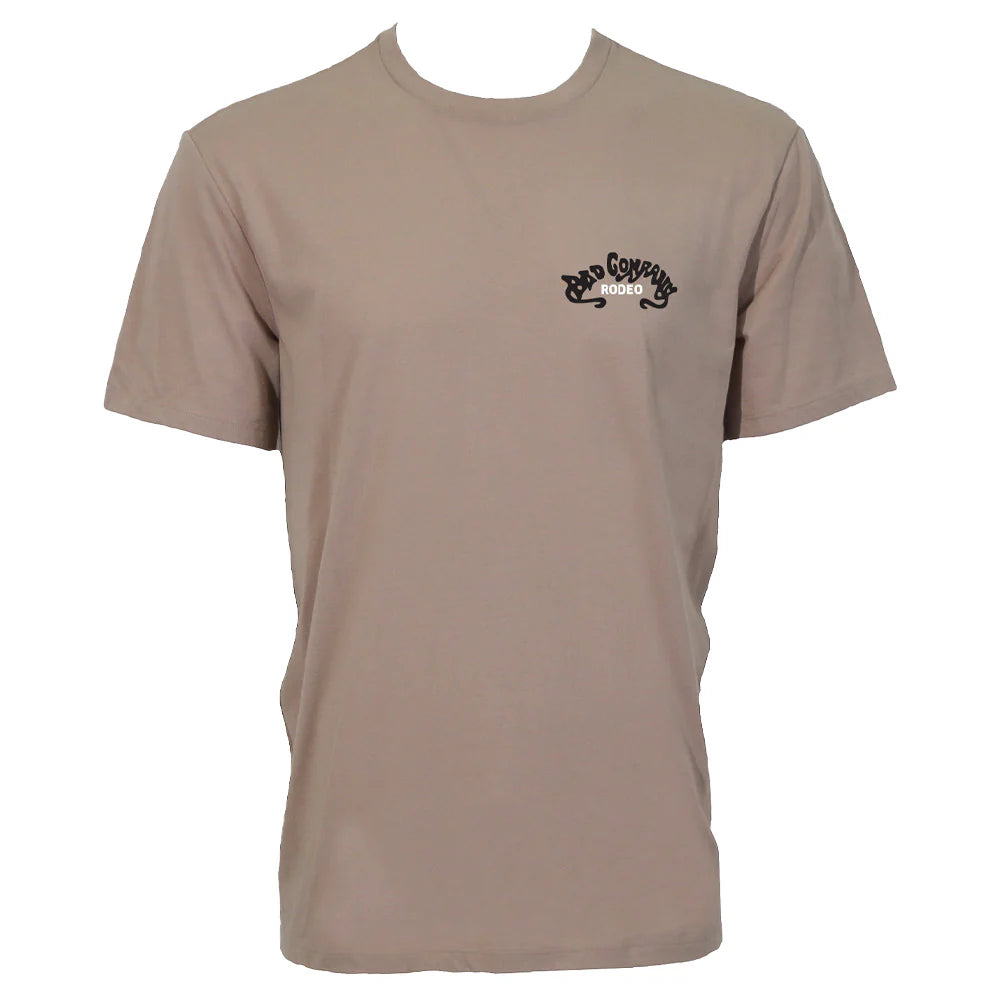Hooey Men's Bad Company T-Shirt Tan with Black and White Logo