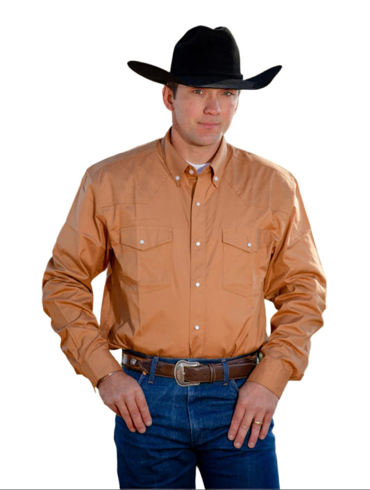 Wyoming Traders Men's Long Sleeve Oxford Shirt - Rawhide