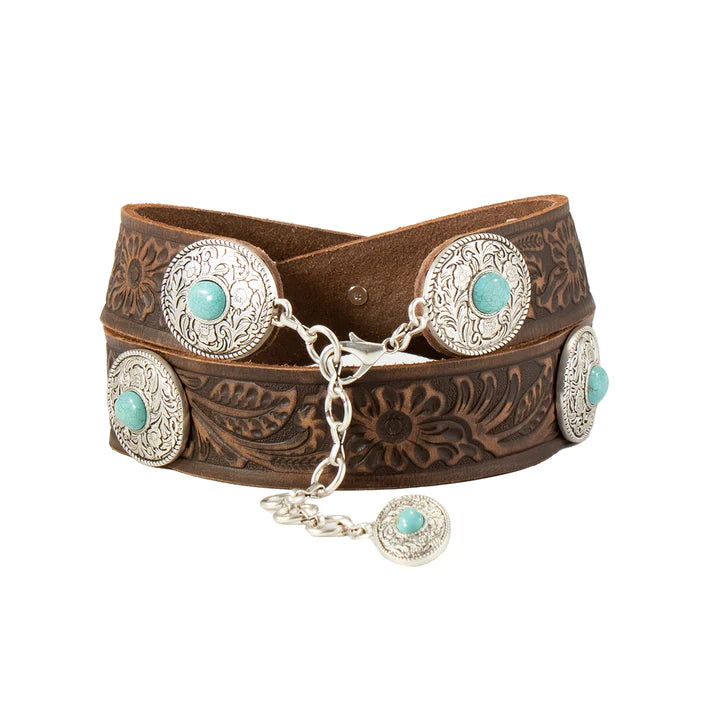 Nocona Ladies Floral with Turquoise Belt
