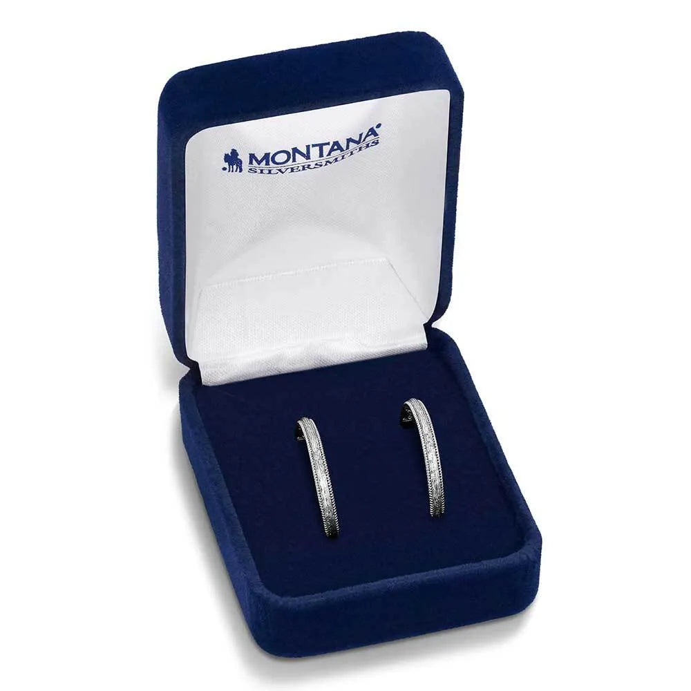 Montana Silversmith Rustic Serenity Hoop Earrings