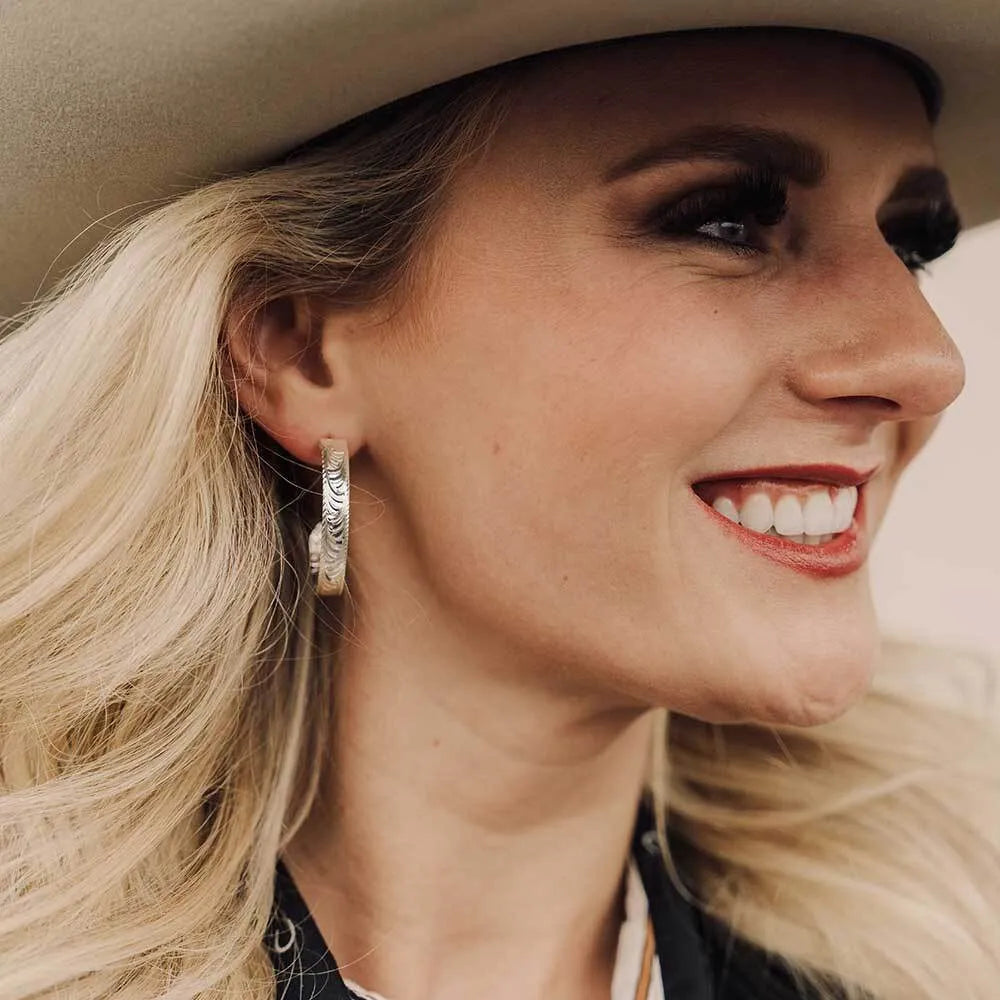 Montana Silversmith Olivia's Reins Hoop Earrings