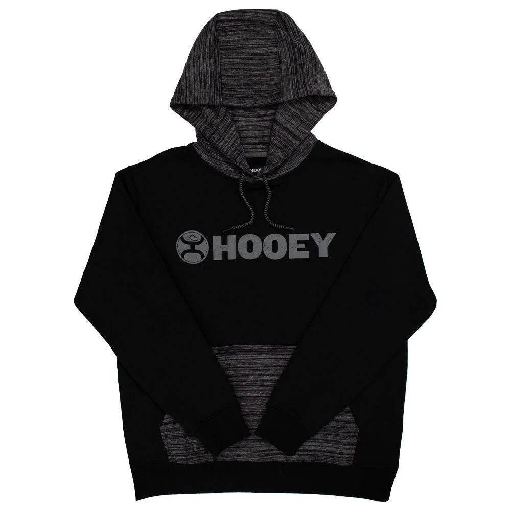 Hooey Children's Lock-Up Black Hoody with Grey Logo