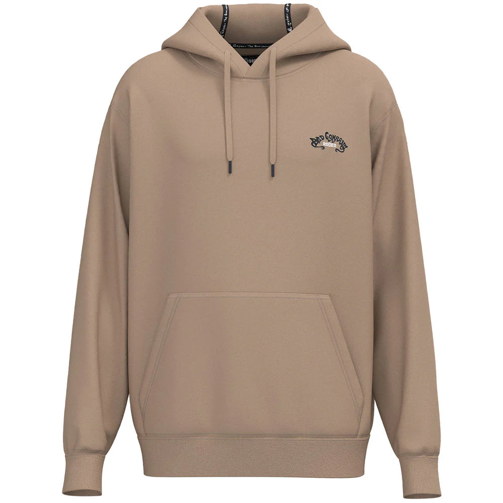 Hooey Men's Bad Company Rodeo Hoody Tan with Logo on Back
