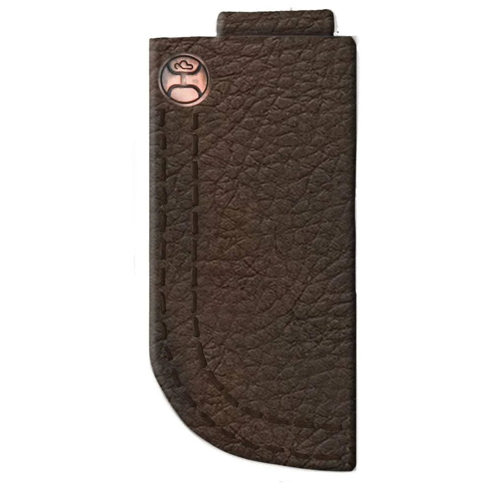 Hooey "Grayson" Knife Sheath Brown with Stitched Edge