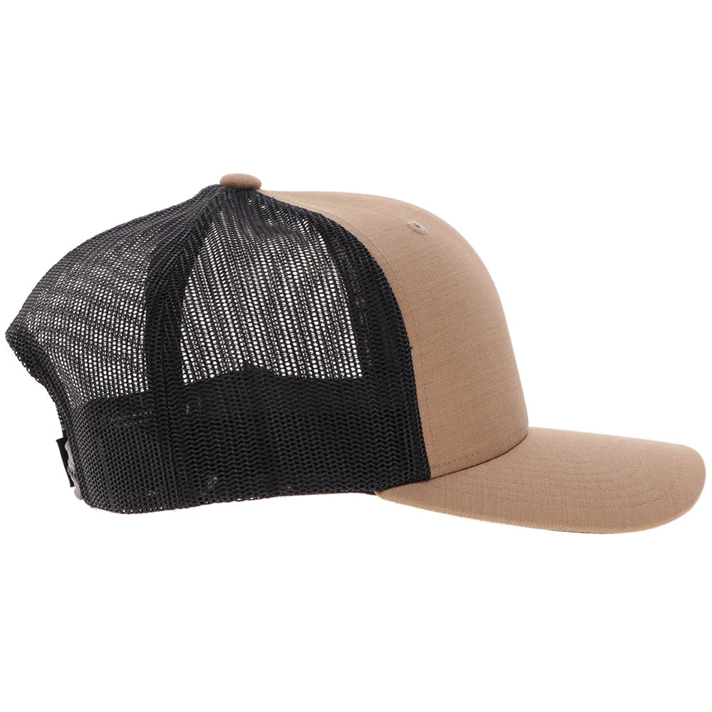 Hooey Ball Cap "HOG" Tan and Brown with Brown Logo