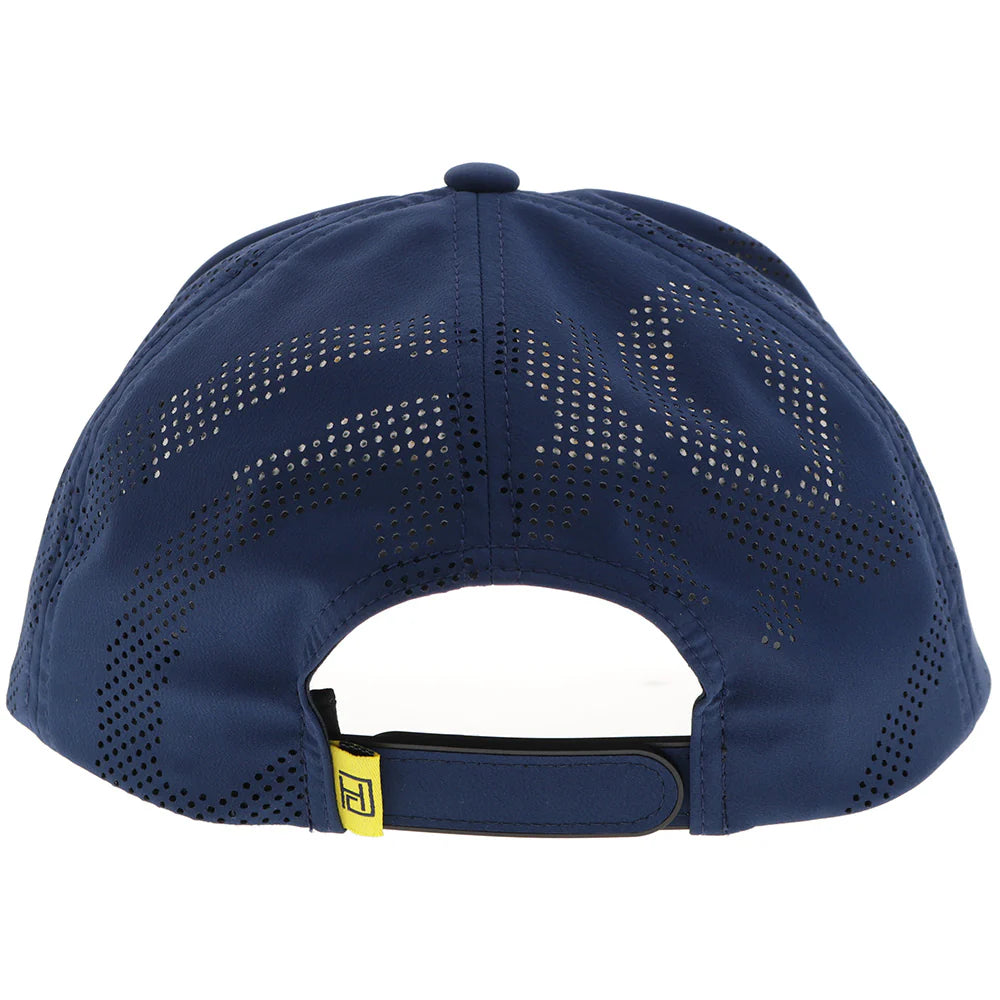 Hooey Ball Cap "Cowboy Golf" Hat Navy with Yellow Stitching