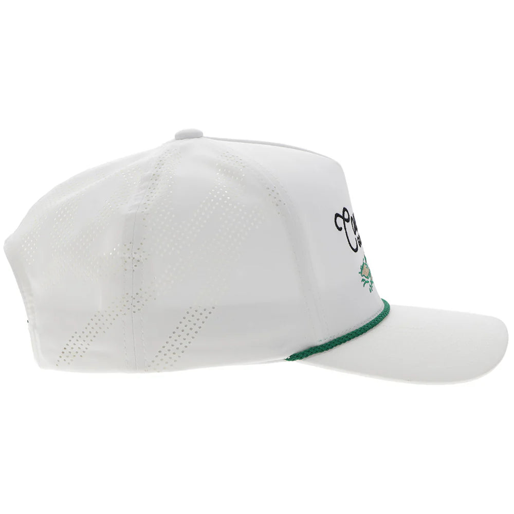 Hooey Ball Cap "Cowboy Golf" Hat White with Golf Course Landscape