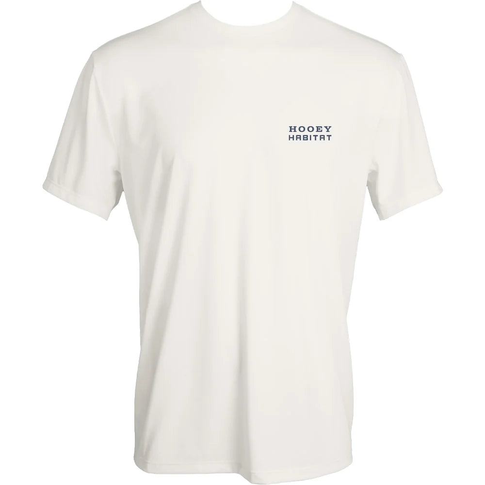 Hooey Men's "Shooter" Cream Performance Shirt with Bird Dog Logo on Back