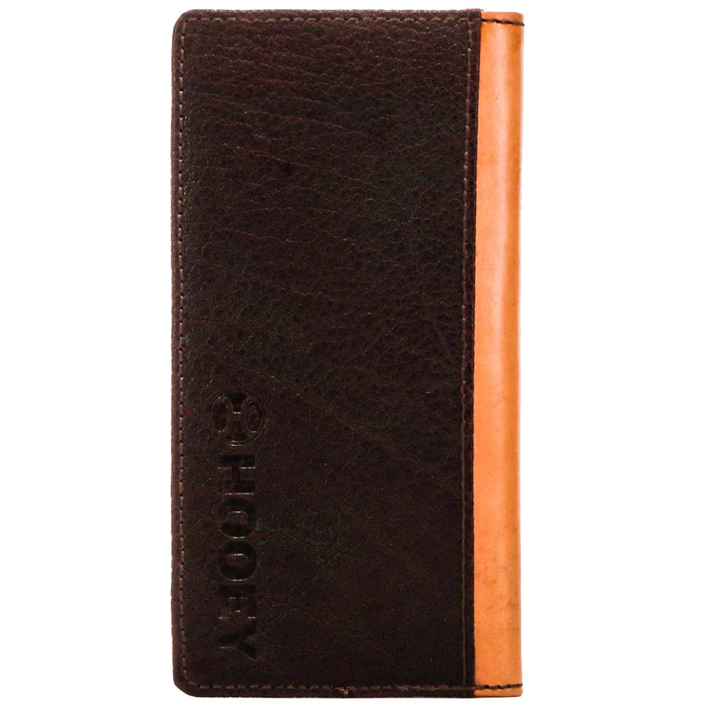 Hooey "Top Notch" Hand-Tooled Leather Rodeo Wallet with Ivory Leather Inlay and Bullhide Overlay