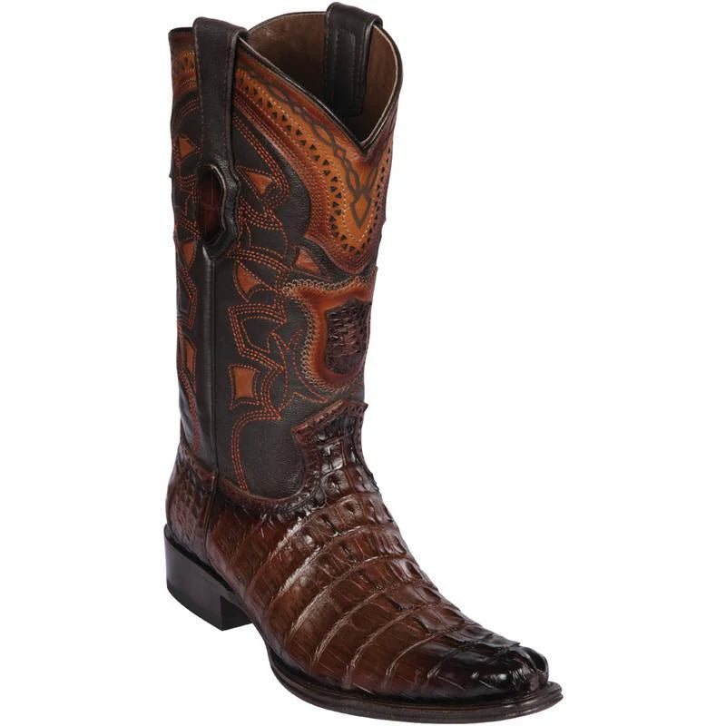 Los Altos Brown Caiman Boots