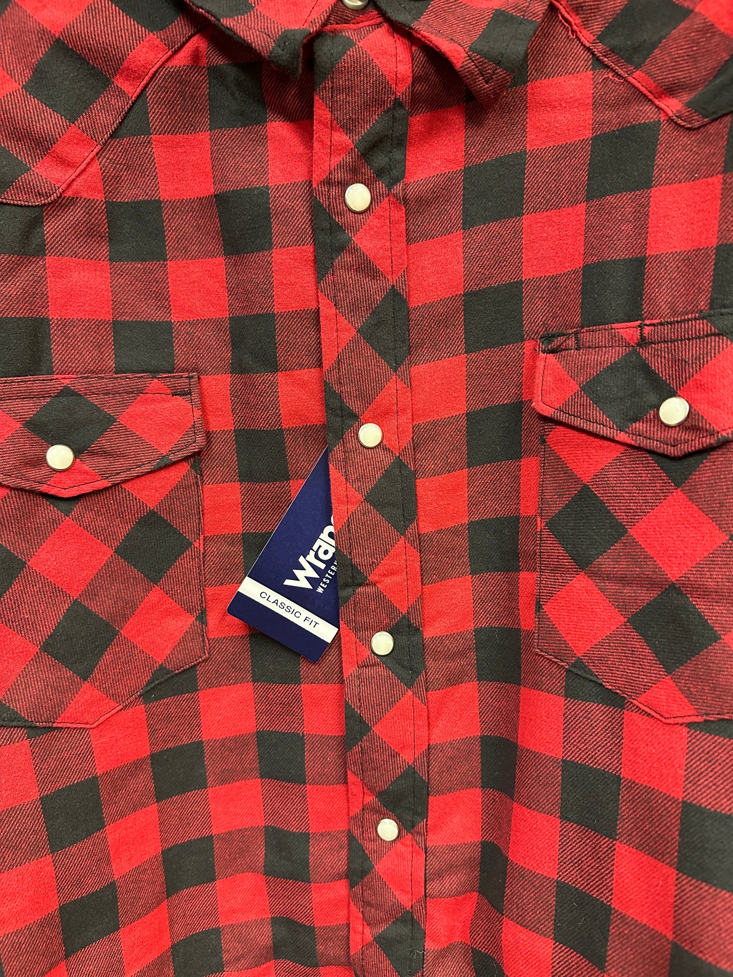 Wrangler Men's Long Sleeve Lined Flannel Shirt