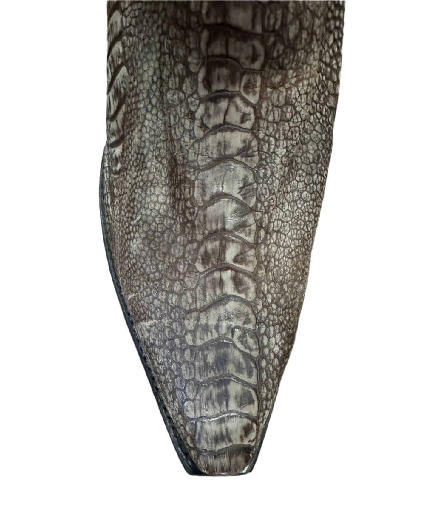 Los Altos Men's Boots - Brown Pieced Ostrich Leg Snip Toe