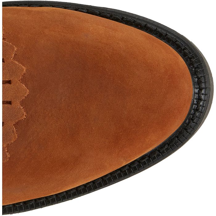 Justin Boots Men's Conductor Hazel Brown Cowhide Round Toe