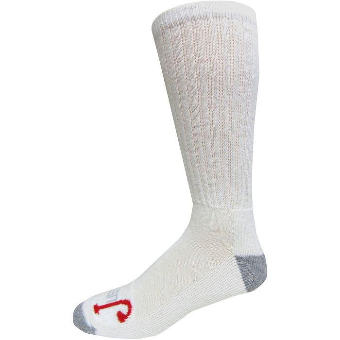 Justin Boots Men's 3-Pack White Over-the-Calf Socks with Odor Control