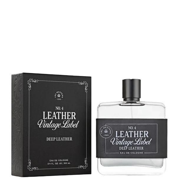 Tru Fragrance Men's Leather Vintage Label Deep Leather