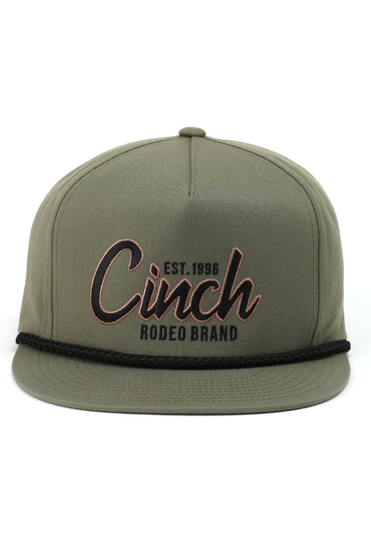 Cinch Olive Flexfit Ball Cap with Cinch Rodeo Brand Logo