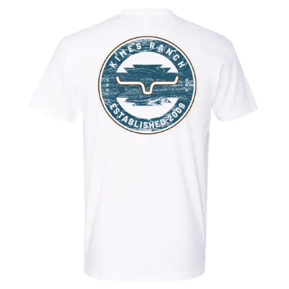 Kimes Ranch “Wood Stamp” Men’s T-Shirt – White
