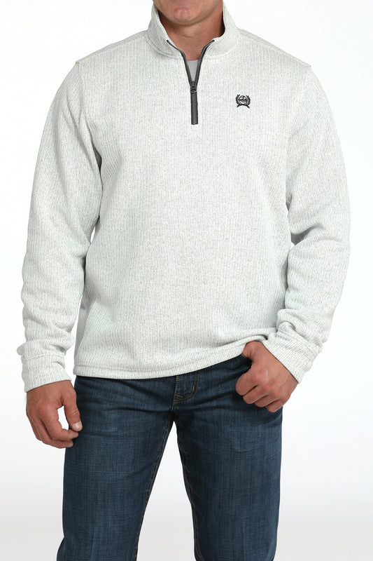 Cinch Men's 1/4 Zipper Grey Pullover