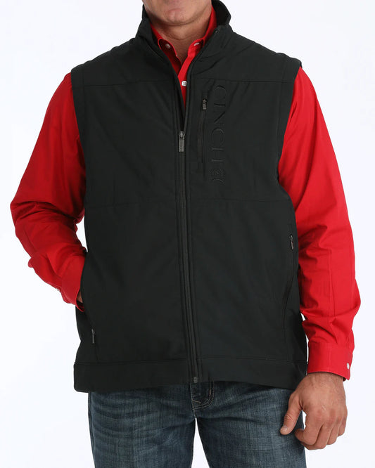 Cinch Men's Concealed Carry Bonded Black Vest