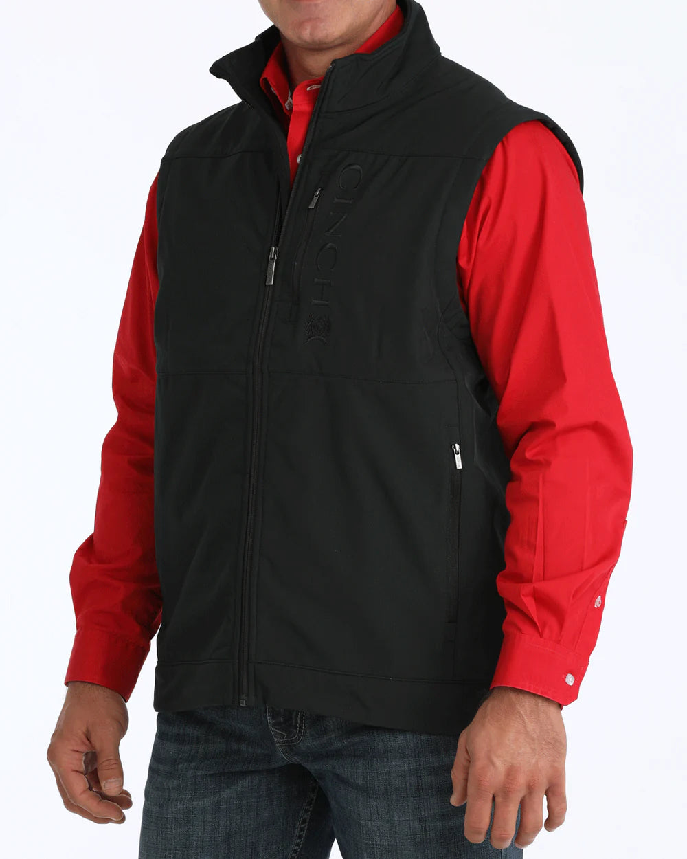 Cinch Men's Concealed Carry Bonded Black Vest