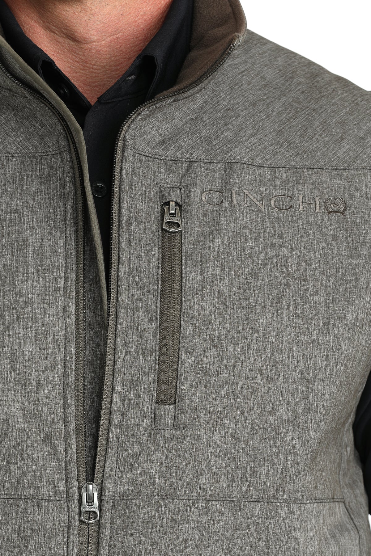 Cinch Men's Concealed Carry Bonded Gray Vest