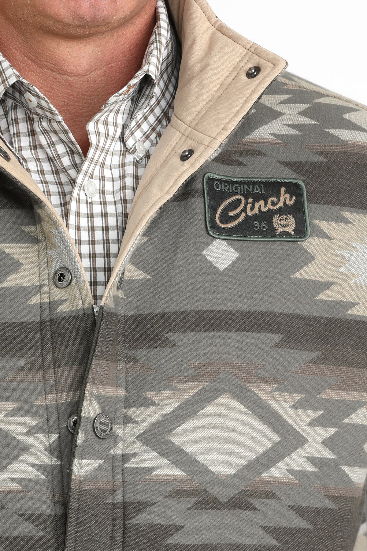 Cinch Men's Olive Reversable Water Resistant Vest