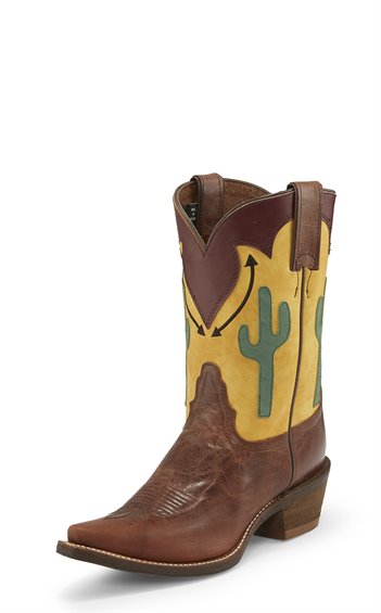 Nocona Women's Phoenix Cactus Boots with Snip Toe