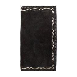 Nocona Boot Stitch Black Rodeo Wallet