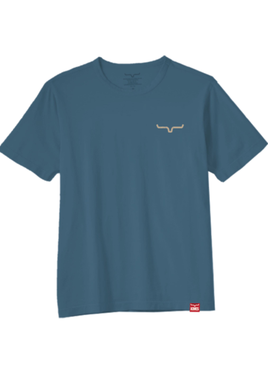 Kimes Ranch “Not Our First” Men’s T-Shirt – Blue
